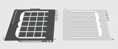 Gridfinity 7x5 base for IKEA RASHULR