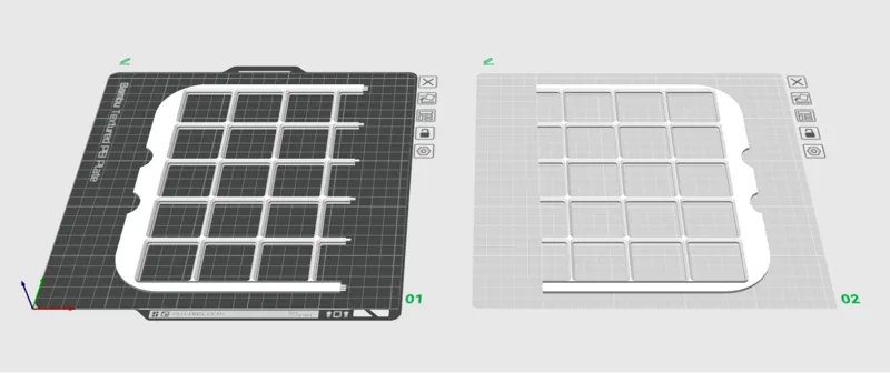 Gridfinity 7x5 base for IKEA RASHULR