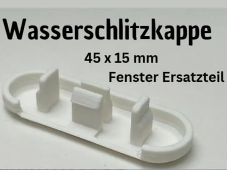 Wasserschlitzkappe 45 x 15 mm – Fenster Ersatzteil