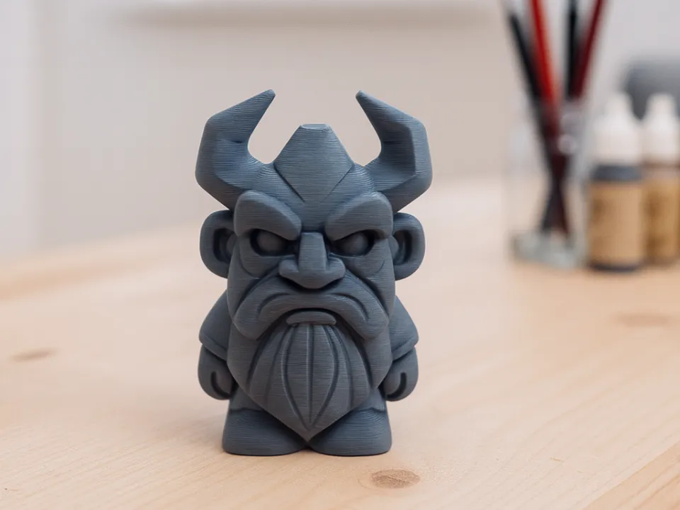 Dwarf Runeart Rune Horned Dwarf of the Depths - Free 3D Print Model - MakerWorld