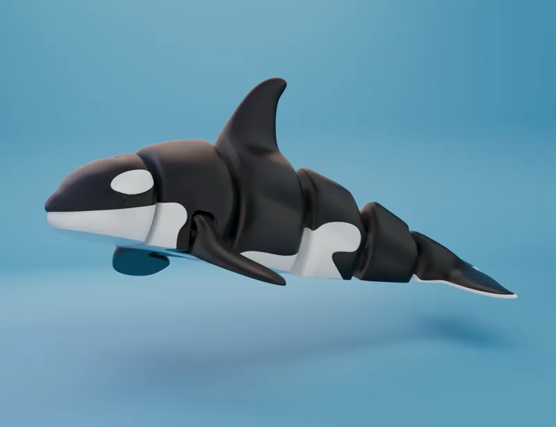 Articulated Orca (singlecolor and multicolor)