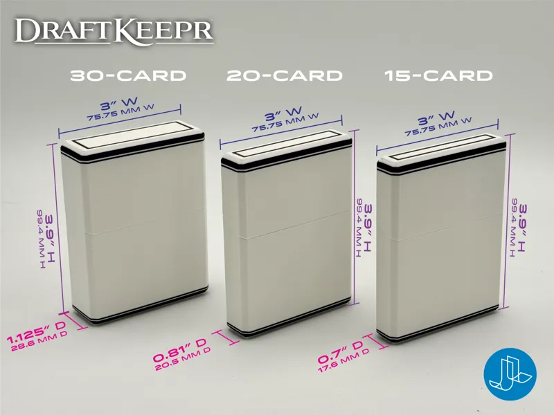 DraftKeepr 15, 20, 30-Card MTG Cube Drafting Boxes