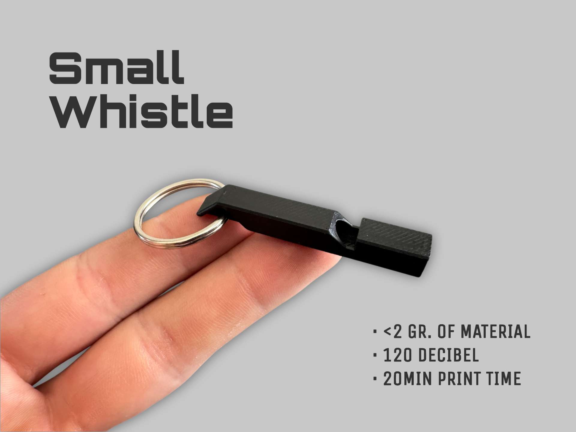 extremely loud mini Whistle / Mini Pfeife 120db 