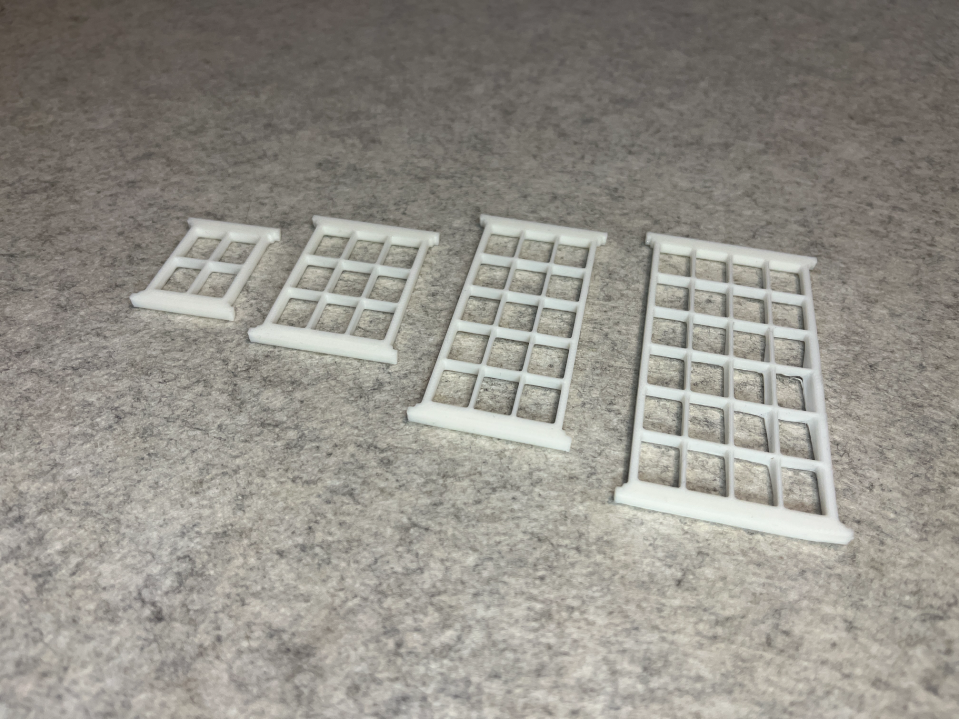 Dollhouse windows set miniature house