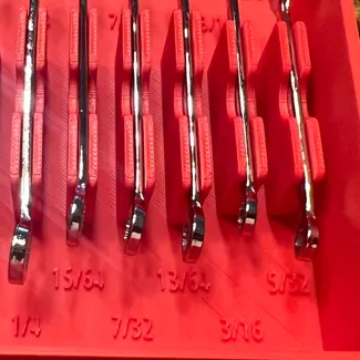 Gridfinity Bin for Mini Wrench Set SAE