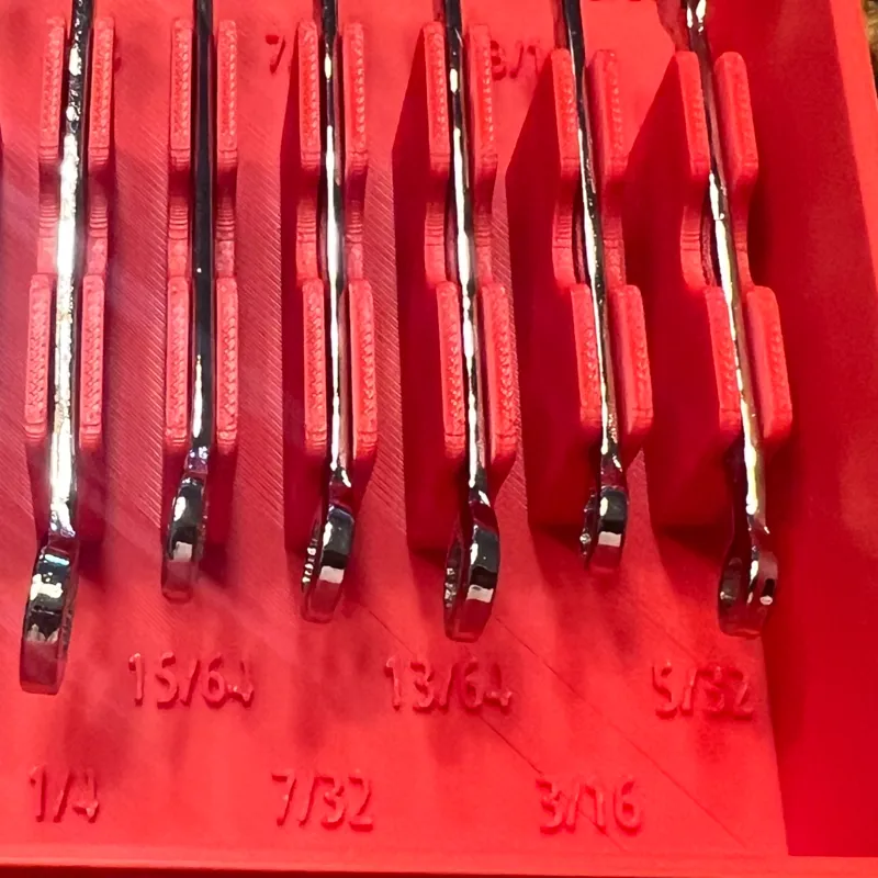 Gridfinity Bin for Mini Wrench Set SAE