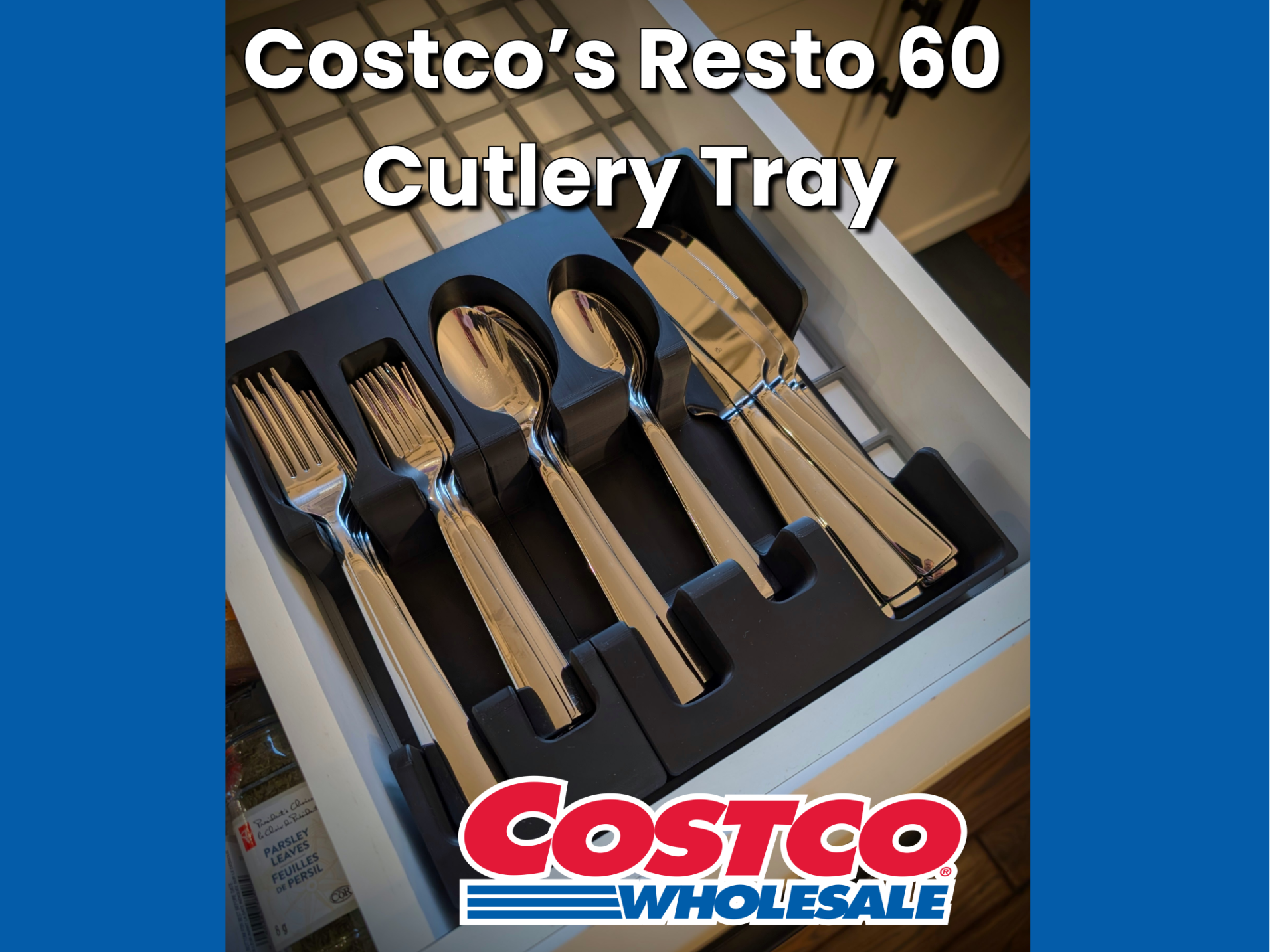 Costco Cutlery Tray | Resto 60 | Gridfinity