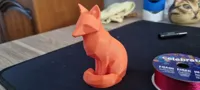 Statue abstraite de renard low poly — photo 5