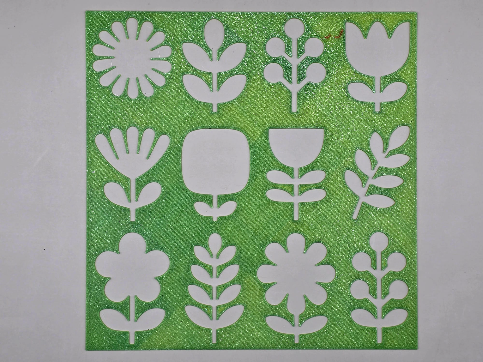 Flower Stencil Template Pattern Nature Spring
