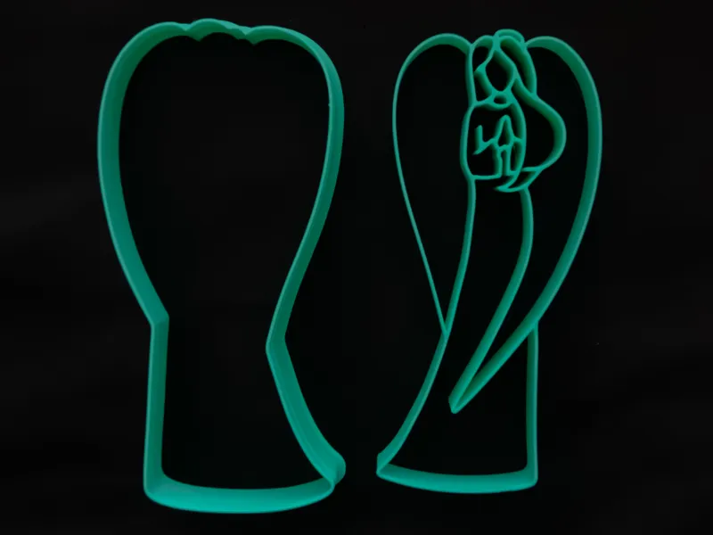 Angel Cookie Cutter & Stamp|Christmas Baking Tool