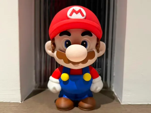 Q版马里奥 Mario 多色拆件打印（无需ams）
