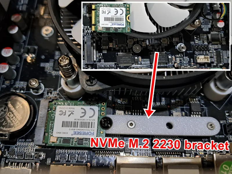 M.2 NVMe 2230 bracket