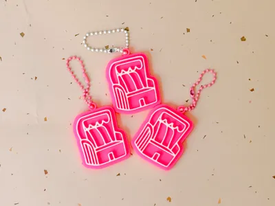 Beach Chair Keychain