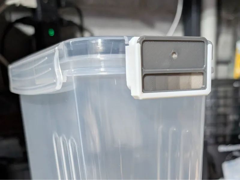 Filament Swatch Label + Lid Flap Mount Dry Box