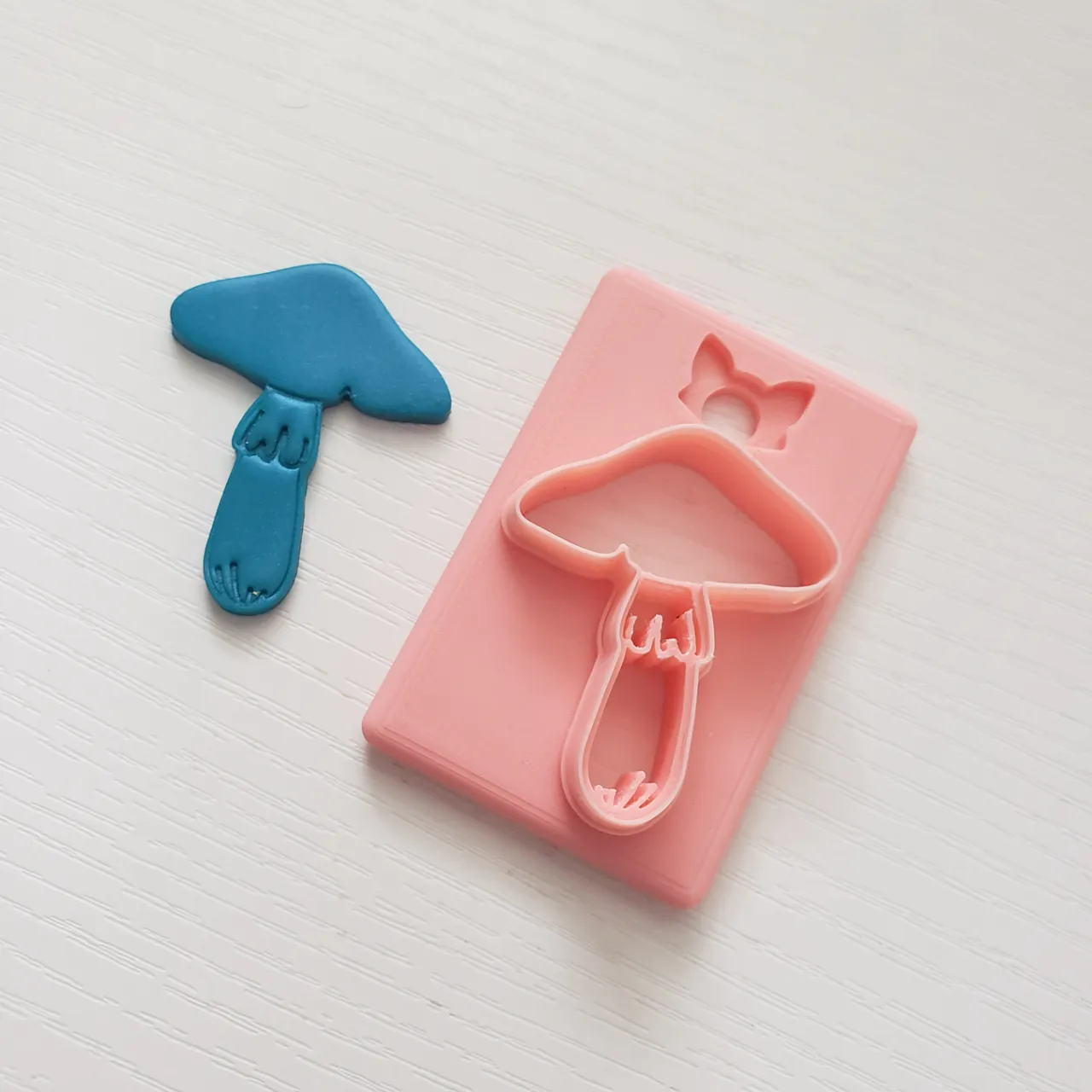 Mushroom 2 Polymer Clay Earring Cutter view 2