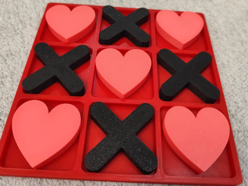 Valentine’s Tic-Tac-Toe Game – Hearts vs Xs