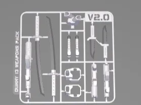-V2- Weapon pack for Dummy 13