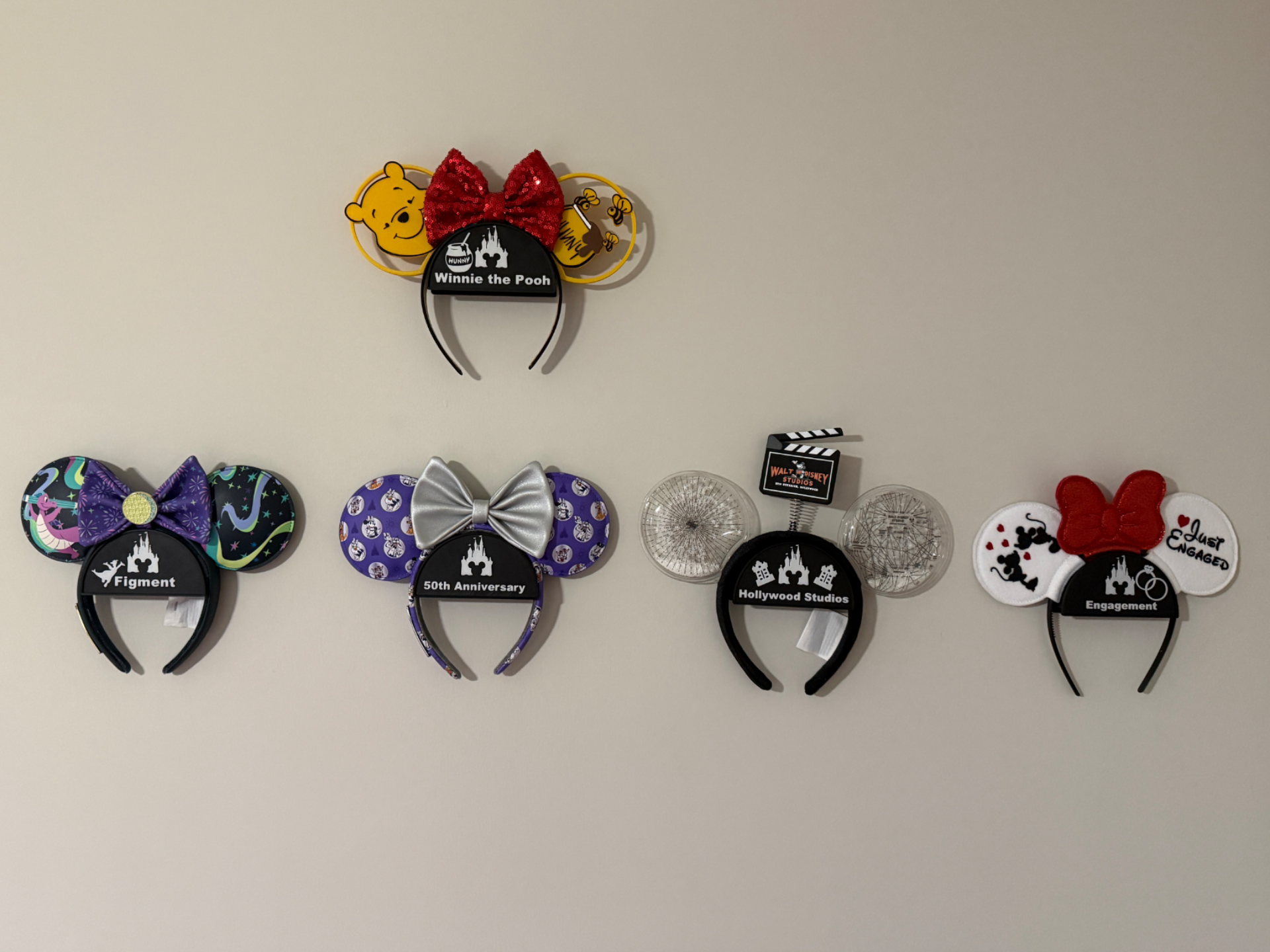 Mickey Ear Holder - Wall Mount - Customizable