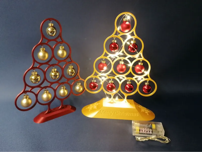 Minimalistischer Weihnachtsbaum für 2 cm Kugeln