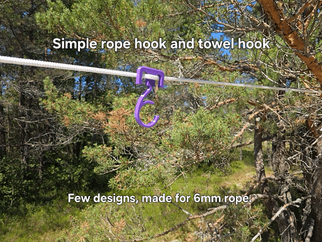 Camping Rope Hooks & Towel Holder