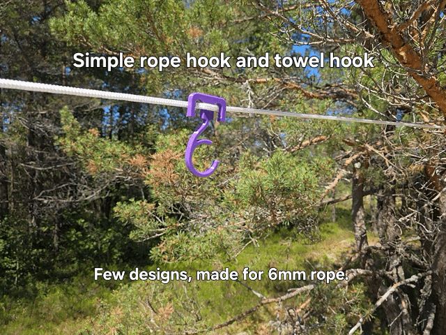 Camping Rope Hooks & Towel Holder