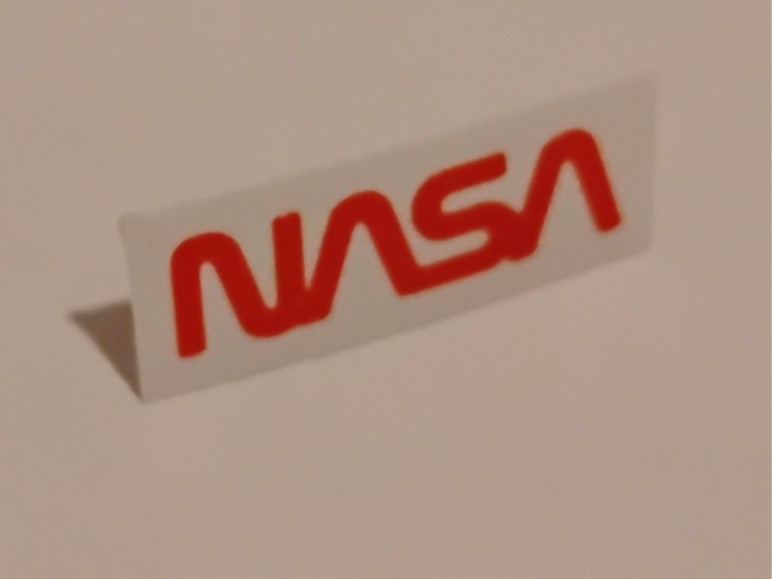 NASA Logo Thin Flexible Badge for Models & Rockets