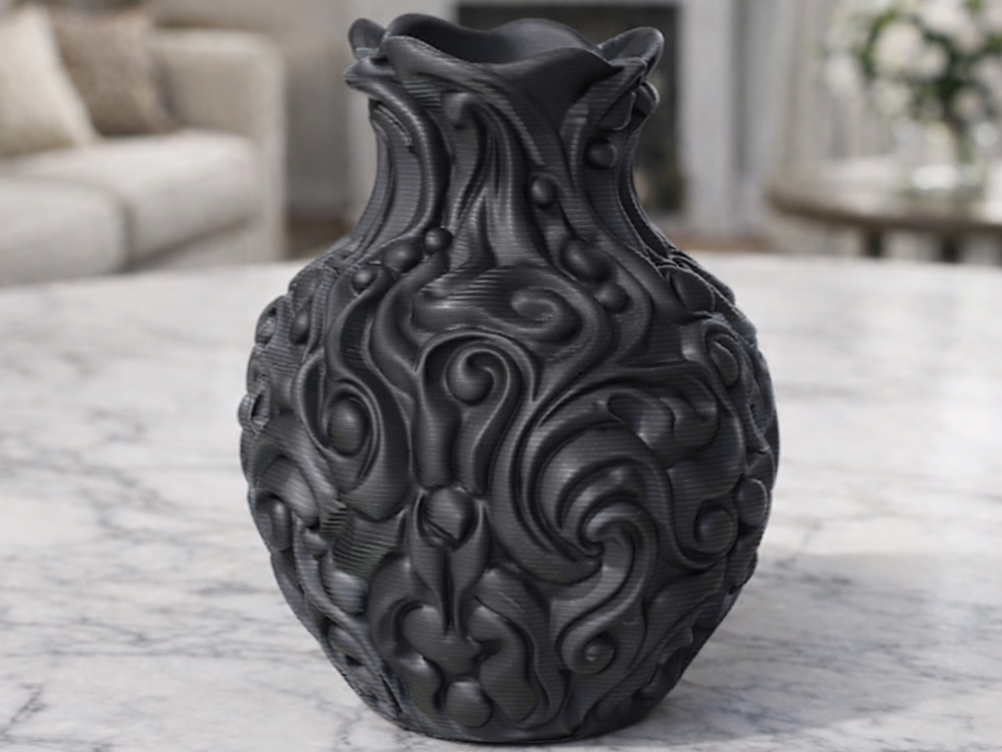 Modern Textured Vase Planter Minimalist Plant Pot