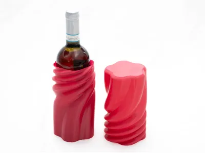 Wine Bottle Gift Wrap with Threaded Closure