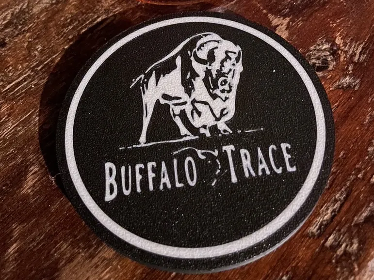 Buffalo Trace Coasters with Holder