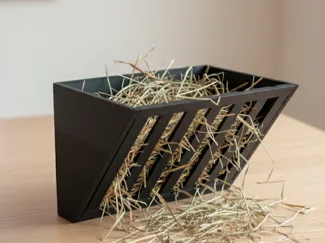 Rabbit hay feeder (45 degree angel, inside cage)