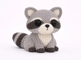 Cute amigurumi Raccoon