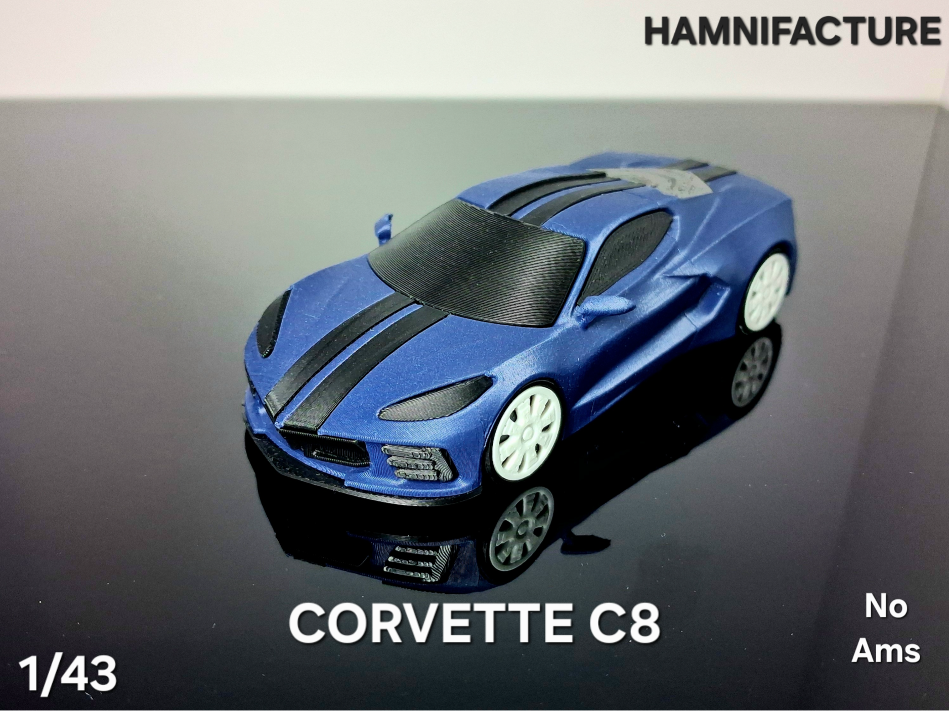 CORVETTE C8 1/43 CAR SCALE MODEL KIT 
