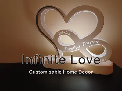 Infinite Love - Customisable Heart decoration