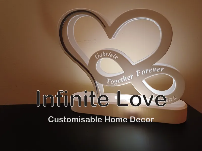 Infinite Love - Customisable Heart decoration