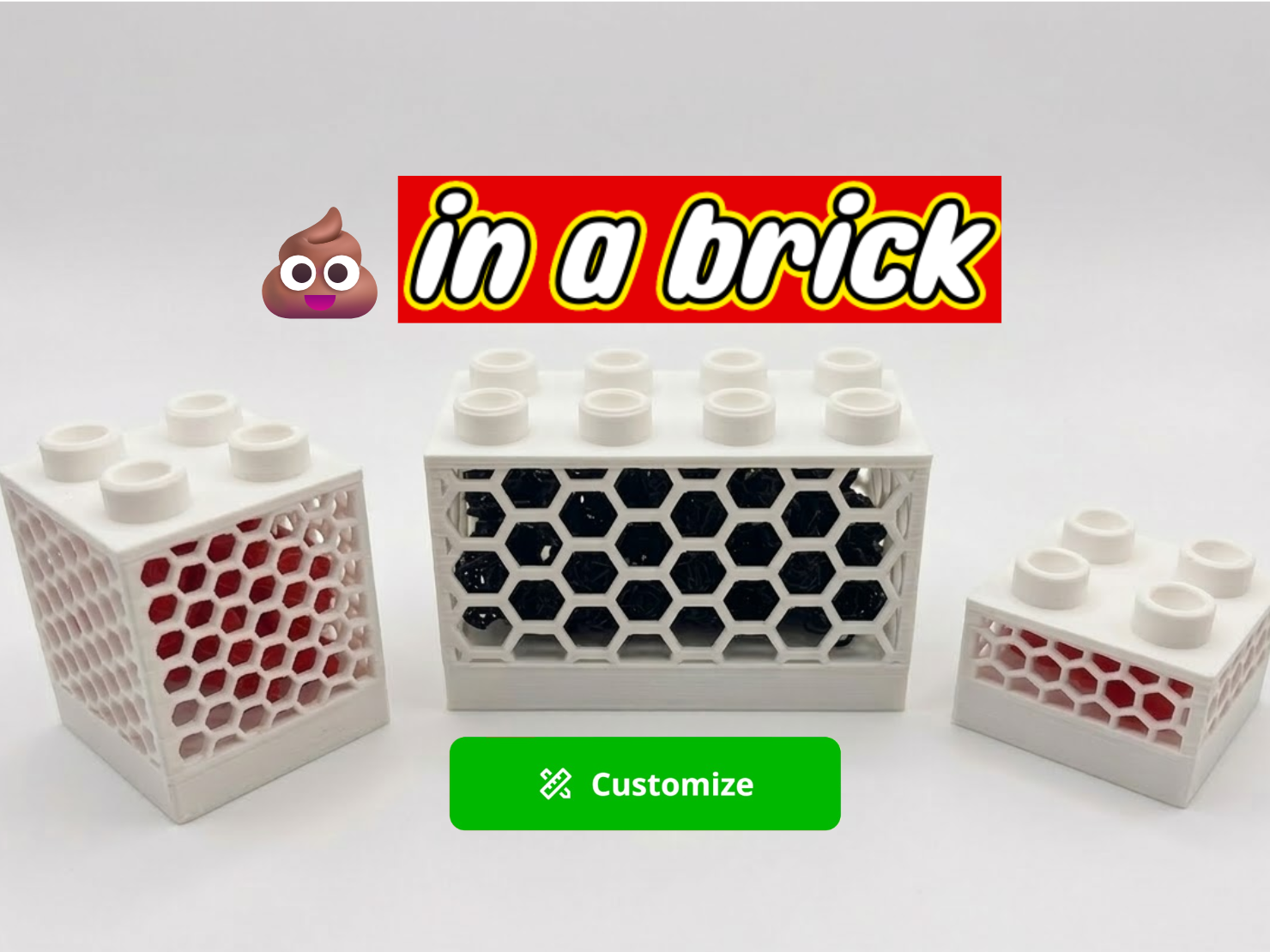 LegoBrick Duplo Purge Filament Filled - Generator