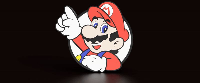 Mario - Mario world light box lamp