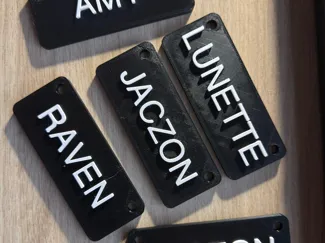 Name Tags for Horse Stable boxes.