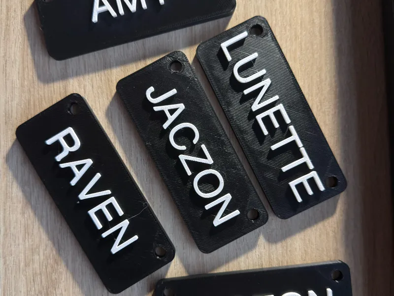 Name Tags for Horse Stable boxes.