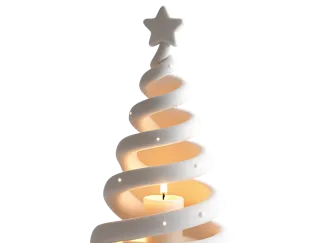 Spiral Christmas Tree Candle Holder