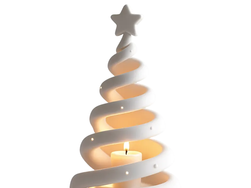 Spiral Christmas Tree Candle Holder