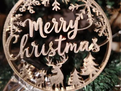 Christmas Ornament "Merry Christmas"