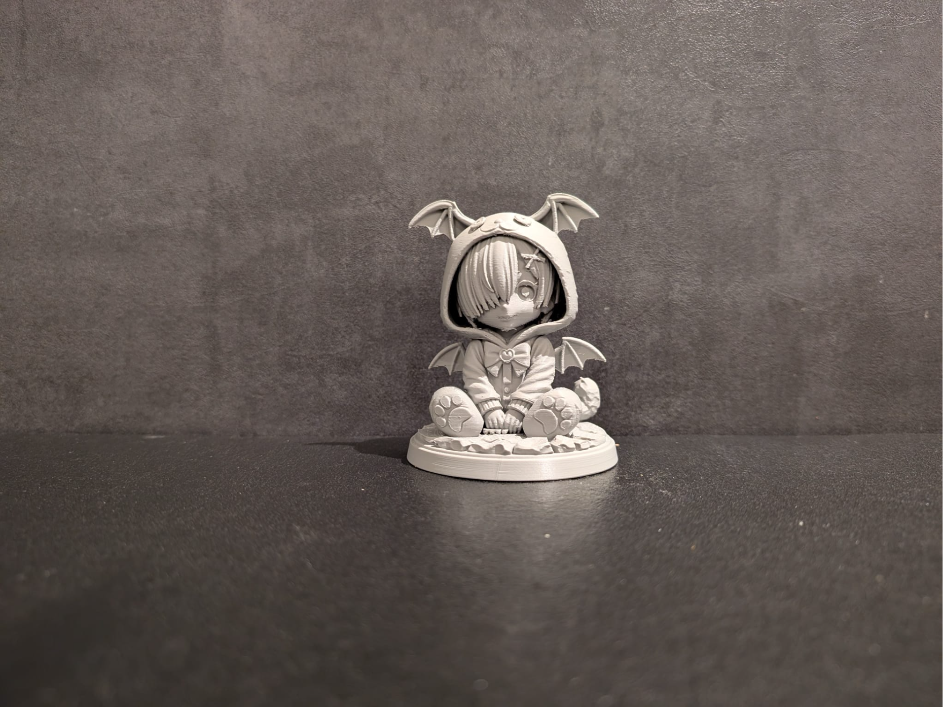 anime girl with bat onesie