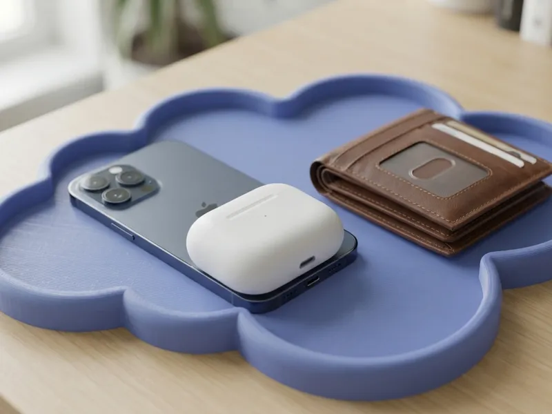 Cloud-Shaped Valet Tray