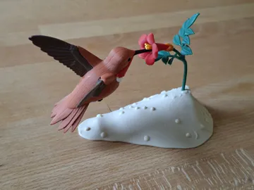Accesorio para impresora 3D: Life-size realistic Hummingbird - no AMS required — vista de referencia 4