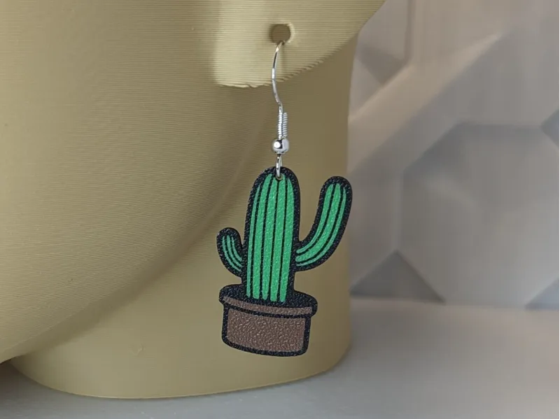 Cute Cactus Earring (2 of 5)