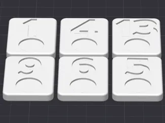 Rummikub Replacement Pieces (1, 4, 5, 6, 9 & 13)