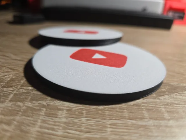 YouTube Desk Coaster – 90 mm