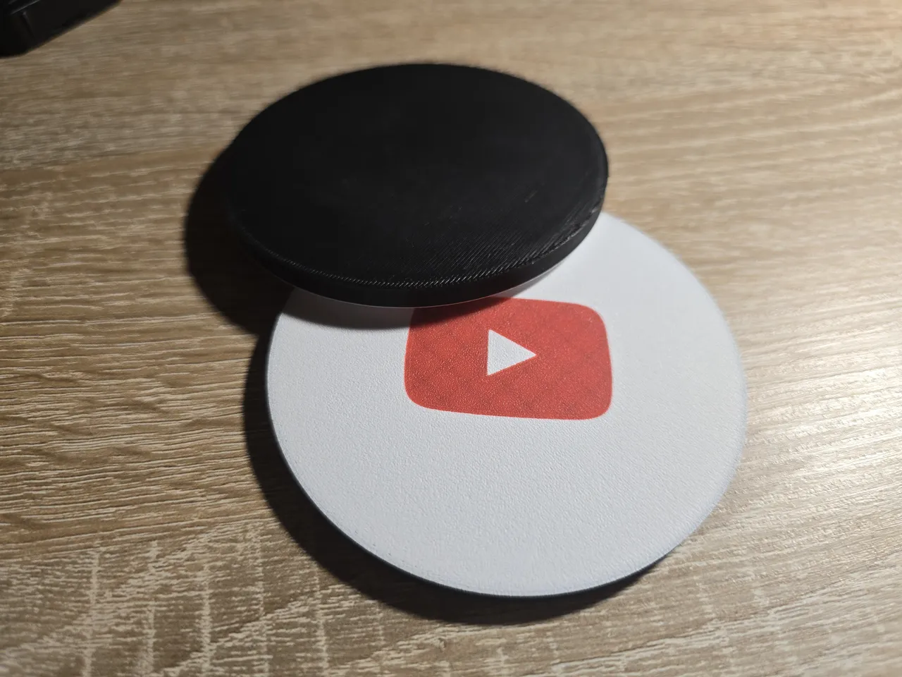 YouTube Desk Coaster – 90 mm view 3