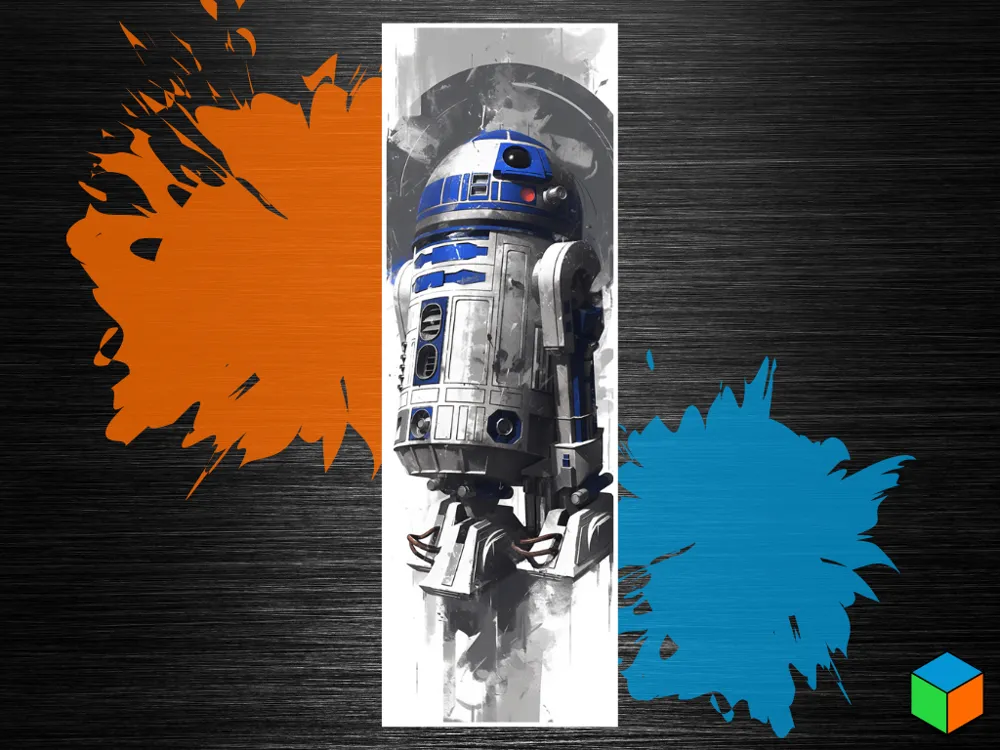 R2D2 Hueforge Bookmark
