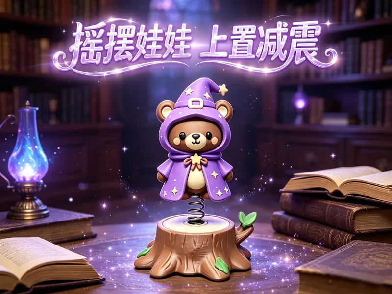 【木公造物】摇摆娃娃 巫师小熊 上置减震 多色打印 魔法家族